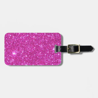 Pink Sparkle Sparkly Glitter Girly Girl Stuff Glam Luggage Tag