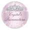 Pink Sparkle Tiara & Hearts Quinceanera Sticker