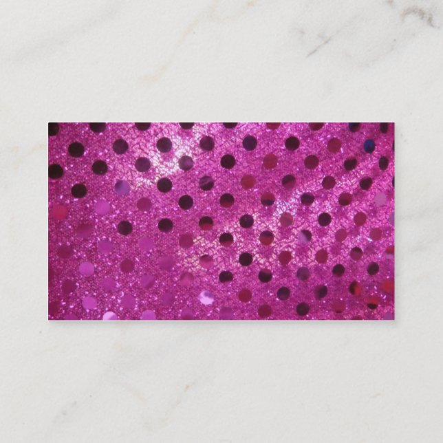 Pink Sparkles Business Card (Back)