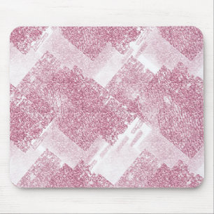 Pink sparkles on white. mouse pad