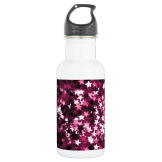 Pink Sparkly Stars 532 Ml Water Bottle