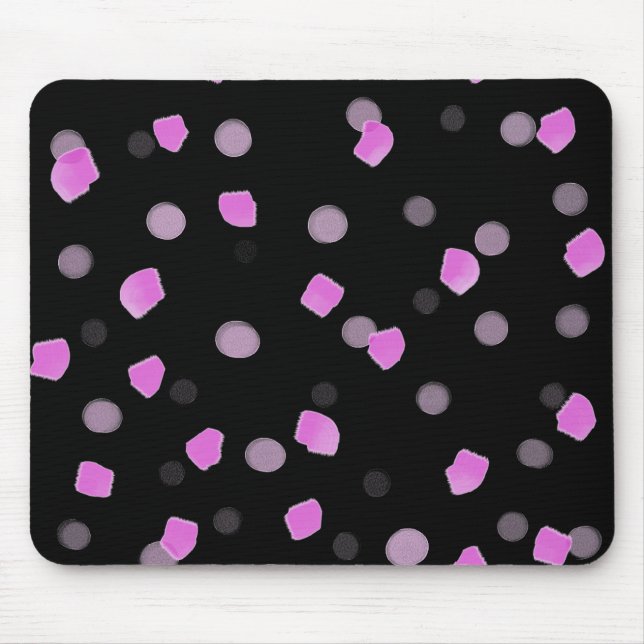 Pink Speckles Mouse Pad (Front)