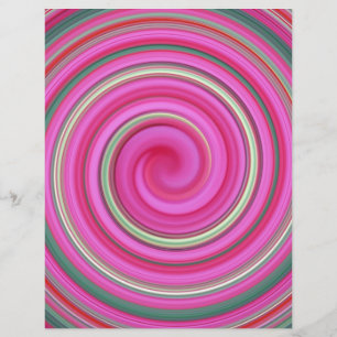 Pink spiral pattern