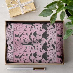 Pink Spooky Ghost Bash Tissue Art Paper