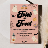 Pink Spooky Trick or Treat Halloween Party