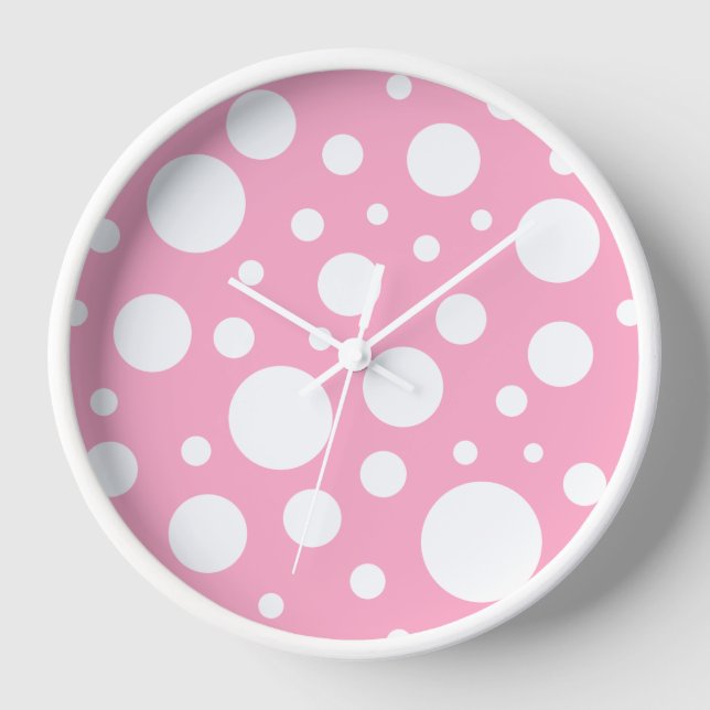 Pink Spots Clock (Front)