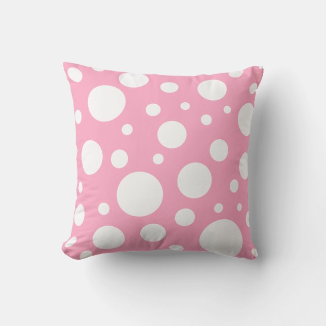 Pink Spots Pillow (Front)