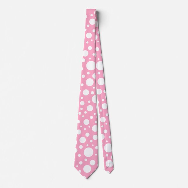 Pink Spots Tie (Front)