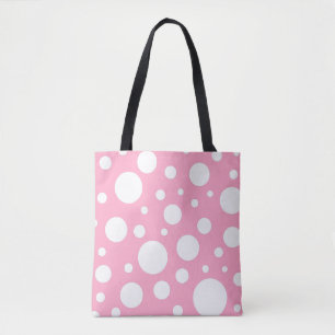 Pink Spots Tote Bag