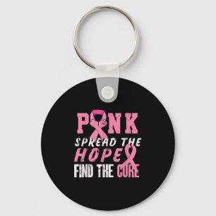 Pink Spread The Hope Find Cure _ Breast Cancer Awa Key Ring