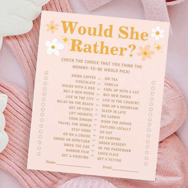 Pink Spring Baby In Bloom Would She Rather Game  (Creator Uploaded)