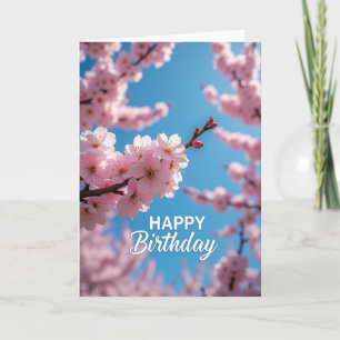 Pink Spring Birthday Card