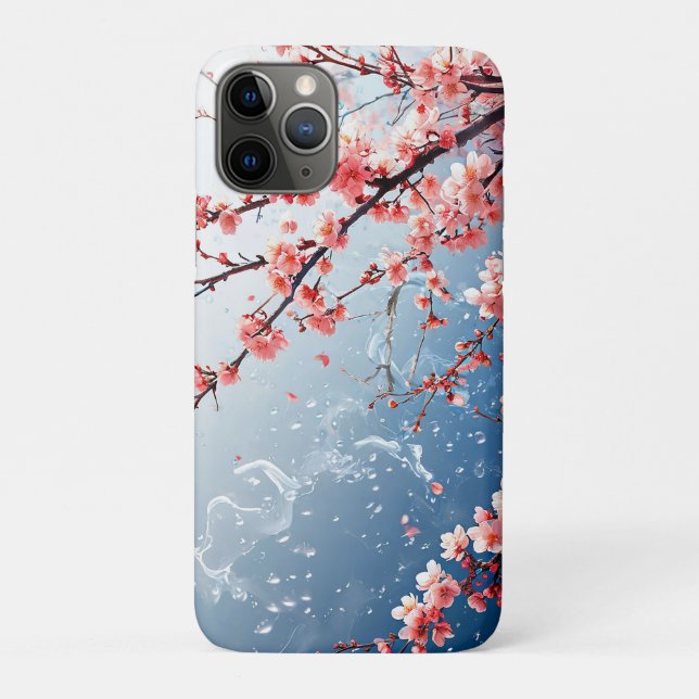 Pink Spring Blossom Aesthetic Japanese Floral Case-Mate iPhone Case (Back)
