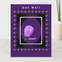 Pink Spring Blossom Personalized Get Well
