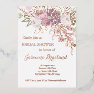Pink Spring Bridal Shower Rose Gold
