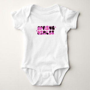 Pink Spring Girlie Baby Bodysuit