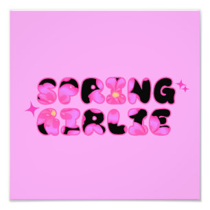 Pink Spring Girlie Photo Print