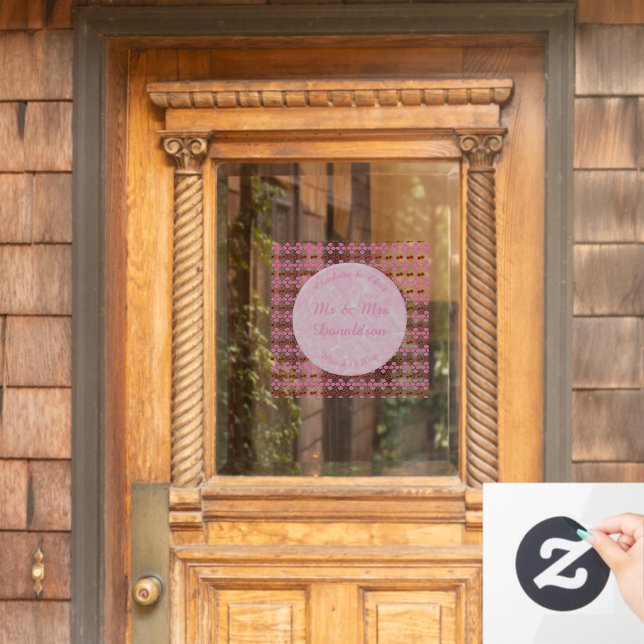 Pink Spring Wedding Cherry blossom and cherries (Home Door)