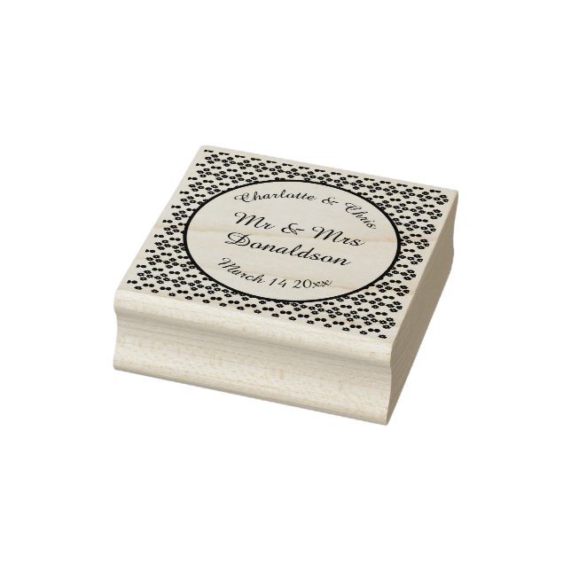 Pink Spring Wedding Cherry blossom and cherries Rubber Stamp (Stamp)