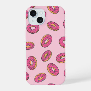 Pink Sprinkle Donut Pattern iPhone 15 Case