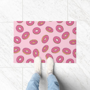 Pink Sprinkle Doughnut Pattern Doormat