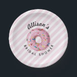 Pink Sprinkle Doughnut Shop Paper Plate<br><div class="desc">Pink Sprinkle Doughnut Shop Paper Plate</div>