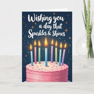 Pink Sprinkles Birthday Card