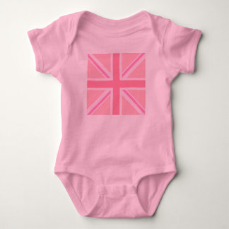 Pink Square Union Jack/Flag Baby Bodysuit