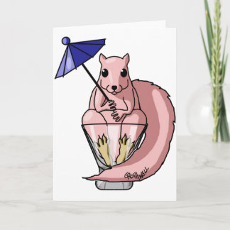 Pink Squirrel Card