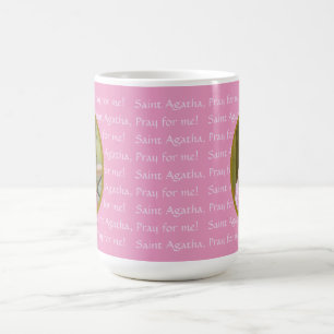 Pink St. Agatha (M 003) 15 oz. Large Coffee Mug