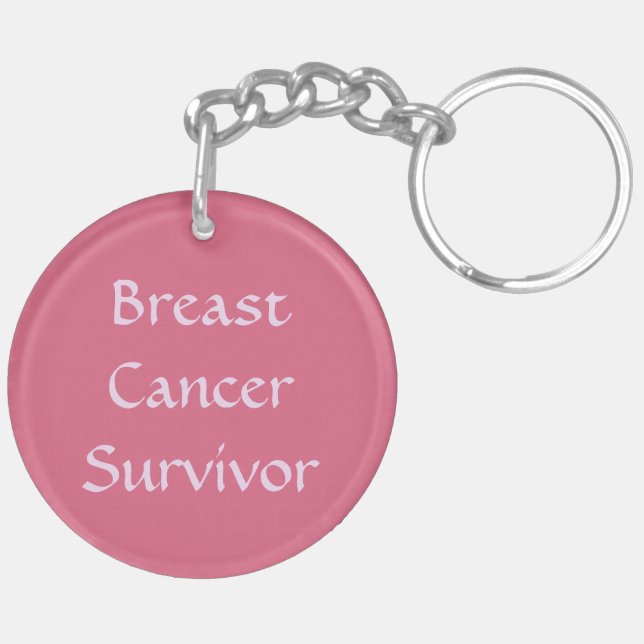 Pink St. Agatha (M 003) Blank/DIY Back Key Ring (Back Left)