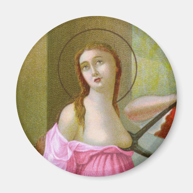 Pink St. Agatha (M 003) Magnet (Front)