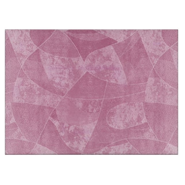 Pink Stain Glass Cutting Board (Front)