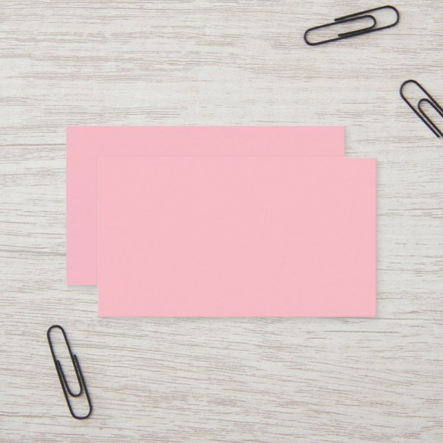Pink Standard Business Card (Front/Back In Situ)
