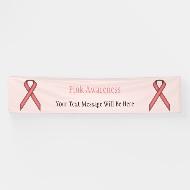 Pink Standard Ribbon Banner (Horizontal)