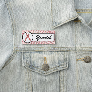 Pink Standard Ribbon by Kenneth Yoncich Name Tag