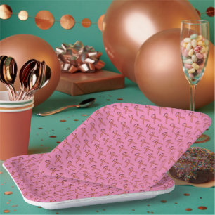 Pink Standard Ribbon by Kenneth Yoncich Paper Plate