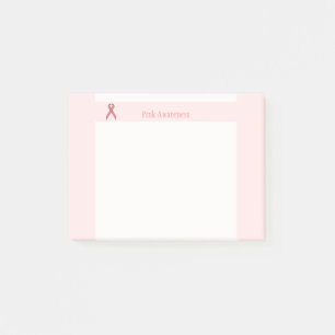 Pink Standard Ribbon by Kenneth Yoncich Post-it Notes