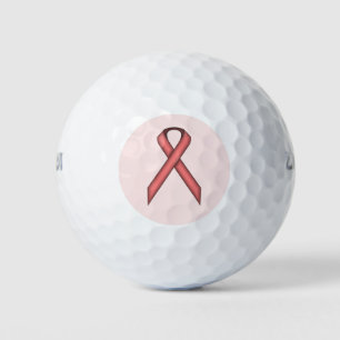 Pink Standard Ribbon Golf Balls