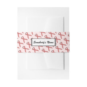 Pink Standard Ribbon (Pers) by Kenneth Yoncich Invitation Belly Band