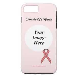 Pink Standard Ribbon Template by Kenneth Yoncich Case-Mate iPhone Case