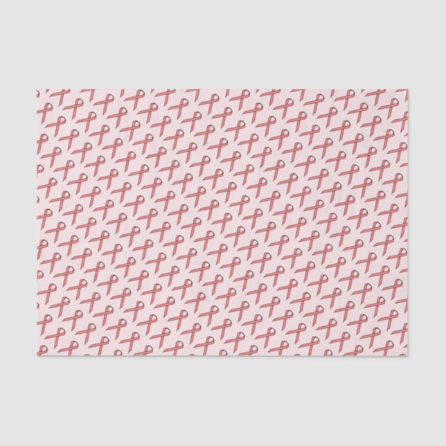 Pink Standard Ribbon Tissue Paper (Front)