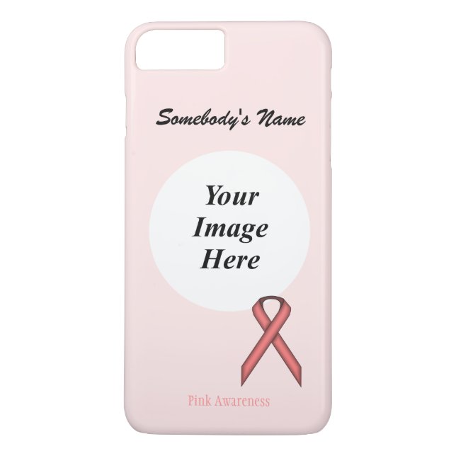 Pink Standard Ribbon Tmpl by Kenneth Yoncich Case-Mate iPhone Case (Back)