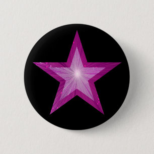 Pink Star button black