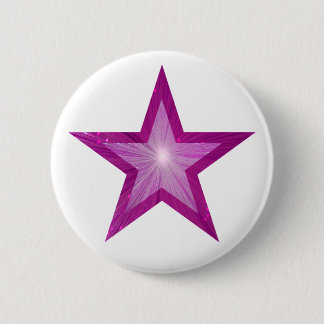 Pink Star button white