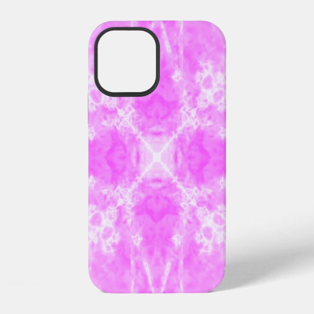 Pink star kaleidoscope pattern Case-Mate iPhone ca Case (Back)