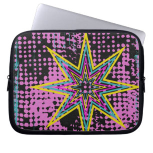 Pink Star Laptop Sleeve