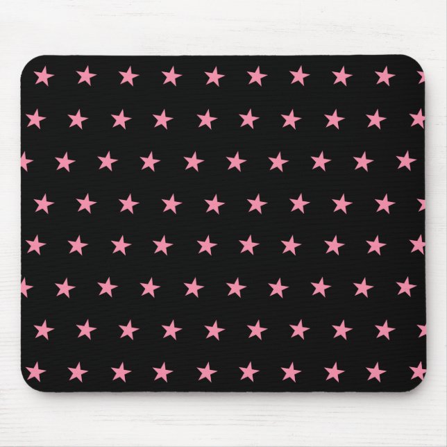 Pink Star Mouse Pad (Front)