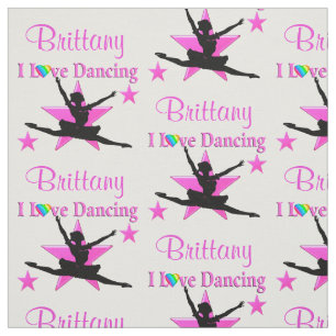 PINK STAR PERSONALIZED DAZZLING DANCER FABRIC
