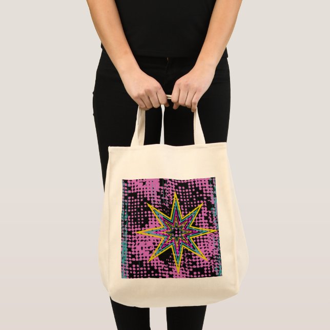 Pink Star Tote Bag (Front (Product))